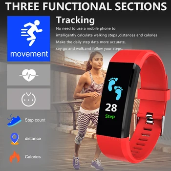 Elektronski Pametno Gledati 2020 Nov Eleganten Moški Ženske Unisex Srčnega Utripa, Krvnega Tlaka, Fitnes Tracker Sport Smartwatch