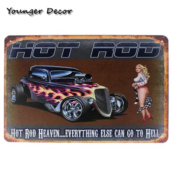 Hot Rod Garaža Retro Kovine Znaki Originalne Dele Vseh motornih Koles Wall Art Darilo Slikarstvo Plošče Bar Pub Doma Dekoracijo YA098