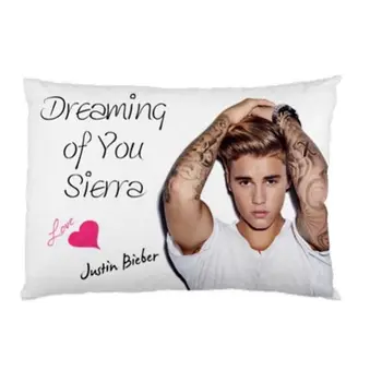 Justin Bieber Sanjala o Vas Osebno Prevleke Personalizirana Darila Pillowcases po Meri Blazino Primeru Zajema Dve Strani 20