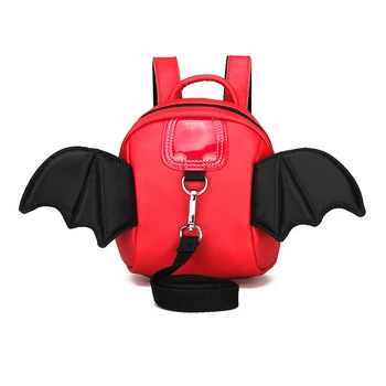 Lepe Risanke 3D Bat Wings Otroci Mini Nahrbtnik Otrok, Šolske Torbe Vleče Vrv Nastavljiv Anti-izgubljeno Baby Nahrbtniki Dekleta Fantje Darila