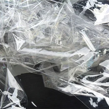0,2 mm PVC Popolnoma Pregleden TPU Nepremočljiva Tkanine DIY Vidika Obleke dežni Plašč Kristalno Vrečke Plastični Oblikovalec Tkanine