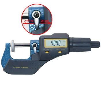0-25 mm digitalni mikrometer elektronski mikrometer 0.001 mm micron zunaj mikrometer kaliper merilnik za merjenje orodja