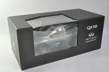 1:18 Diecast Model za Nissan Infiniti QX50 2018 Sivo SUV Zlitine Igrača Avto Miniaturni Zbirka Darila Vroče Prodajo QX EX25