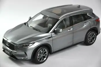 1:18 Diecast Model za Nissan Infiniti QX50 2018 Sivo SUV Zlitine Igrača Avto Miniaturni Zbirka Darila Vroče Prodajo QX EX25