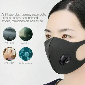 1/3/5pcs Hitro Dostavo Masko oglje Filter Obraz, Usta Masko Dustproof Anti Onesnaževanja Gripe Respirator PM2.5 Maske Unisex 5