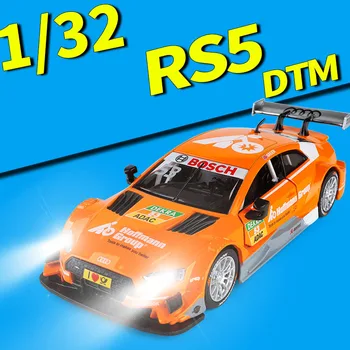 1/32 RS5 DTM Športni Avto Simulacije Igrača Avto Model Zlitine Potegnite Nazaj Otroci Igrače Prave Licence za Zbirko Darilo Off-Road Vozilo