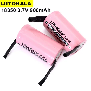 1-40PCS Liitokala PIS 18350 900mAh 8A polnilna litijeva baterija 3,7 V valjaste lučka za elektronsko cigareto + DIY niklja stanja