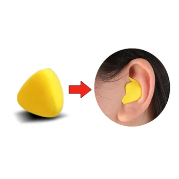1 Par Moldable Oblikovan PU Anti-hrup Ušesni Čepi za Zmanjšanje Hrupa Spalna Varstvo Mehko Anti-Smrčanje Zdravstvenega Varstva Čepi