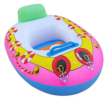 1 PC 65x45cm Napihljivi Plavalni Krogih Otroci Plavanje Baby Seat Plavati Obroč Bazen Pomoči Trener Plaže Plava Čoln 2-5 let Star Otrok