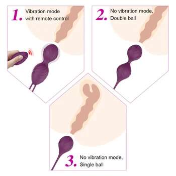 10 Hitrost Vaginalne Zaostritev Uresničevanje Vibrator Keglove Kroglice Ben wa žogo G Spot Vibrator Jajce Brezžični Daljinski upravljalnik Sex Igrača za Ženske