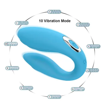 10 Hitrosti Vibrator Za Vagine, Anusa Spodbujanje Massager Klitoris Brezžični Daljinski Upravljalnik U Tip Vibrator Sex Igrače Za Ženske Se Sprostite