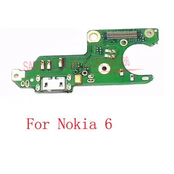 10 KOS USB Polnjenje Polnjenje Vrata Dock Jack Vtičnica Priključek Odbor Flex Kabel Za Nokia 6 KW-1000 KW-1003 Nadomestni Deli