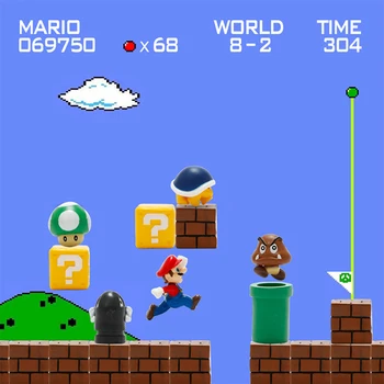 10 Samo 3D Srčkan Super Mario Okrašena Otrok Stereo Magnet Ustvarjalnih Magnetnih Nalepk Eefrigerator, Da se Držijo Doma Dodatki