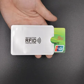 100 kozarcev Anti RFID Denarnica Blokira Rokav Bralec Zaklepanje Banka Imetnika Kartice ID Banka Kartico Primeru Kovinski Kreditne NFC Zaščitnik Prostem Orodja