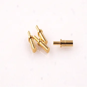 100 kozarcev Višina 4,5 mm Rep 2,5 mm Ženski PCB Pin Cilj Stik Z Luknjo za Spomladi Naložen Skakal Pin Pad Ravno Površino