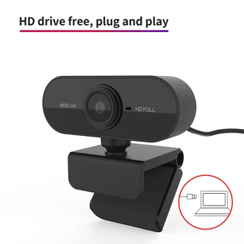 1080P HD Webcam Mini Računalnik PC Spletna Kamera z USB Plug Vrtljiv Kamere za Živo Video Calling Konferenca Dela