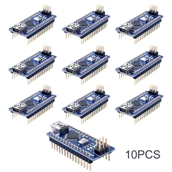 10pcs Mini Nano V3.0 Atmega328p 5v 16m Mikro-Krmilnik Odbor Modul Za Arduino