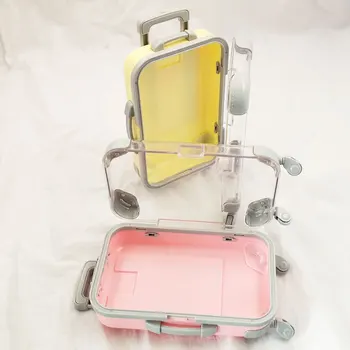 10pcs umetne trepalnice embalaža polje roza prtljage trepalnice kovček mink trepalnice pakiranje puhasto in kodrasti primeru prazno