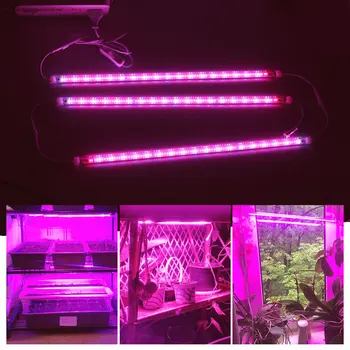 110V 220V LED Grow Light Celoten Spekter 90leds Visok Svetlobni Izkoristek LED Bar Lučka Nepremočljiva Za Notranjo Gojenje Rastlin