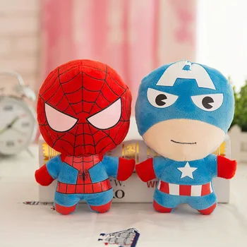 12 cm 5Pcs/set Disney Marvel Avengers Plišastih Lutke Plišaste Igrače Ironman Spider-Man, Hulk, Thor Captain America Igrača za otroke Darilo