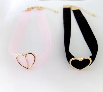 12 kos/veliko modni nakit dodatki srce choker ogrlice