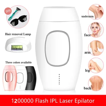 1200000 Flash Stalno IPL Laser Epilator Neboleče Električno Odstranjevanje Dlak Pralni Telo, Obraz, Lasje Odstranjevalec za Ženske depiladora