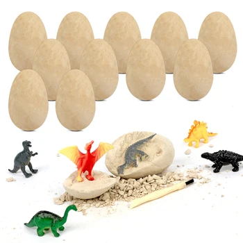 12Pcs Dinozaver Jajca Izkopa Nastavite DIY Dino Jajca Kopati Komplet za Arheologijo Znanstveno Steblo Darilo Model Izobraževalne Igrače Darilo Za Otroka Odraslih