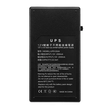 12V 2A 22.2 W UPS Neprekinjeno Napajanje Rezervno Napajanje Mini Baterijo za Fotoaparat Usmerjevalnik