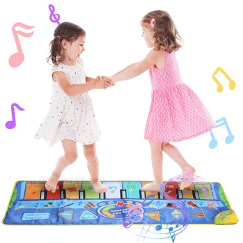 130*48 cm Glasbeni Mat Baby Klavir Igra Mat Instrument Glasba Igrače Igrače Elektronske Tipkovnico Izobraževalne Igrače za Otroke Božič Darilo