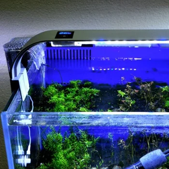 15W Aquarium LED Osvetlitev Zaslona na Dotik Fish Tank Svetloba Svetilke Vodnih Rastlin Razsvetljavo Nepremočljiva Clip-on Lučka NOVA