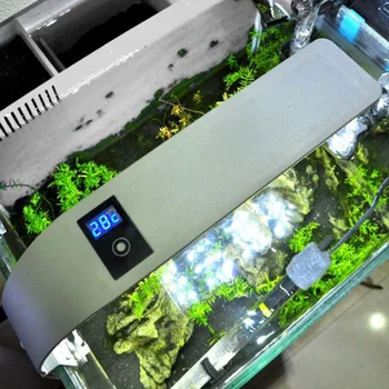 15W Aquarium LED Osvetlitev Zaslona na Dotik Fish Tank Svetloba Svetilke Vodnih Rastlin Razsvetljavo Nepremočljiva Clip-on Lučka NOVA