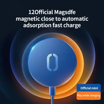 15W novo modro moda Magnetni Hiter Brezžični polnilec Magsafe iPhone 12 12Pro Max 12mini Magnetni polnilnik dodatki