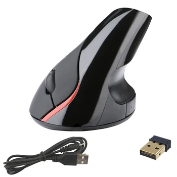 1600DPI Ergonomska Navpično Brezžične Miške Desno Levo Roko Gaming Računalnik Miške USB Optična Miška Igre Miška Za Prenosni RAČUNALNIK