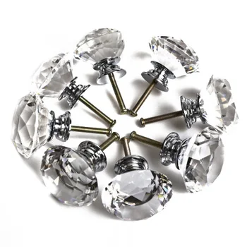 16X 40 MM Clear Diamond Kristalno Steklo Vrata, Gumbi Predal Omare Pohištvo, Kuhinja