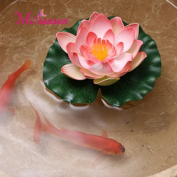 17 cm Venčni Lotus visoko simulacija na prostem fish tank bazen s Peno Cvetje Plavajočih Lily vrtu okrasni večno flores rastlin