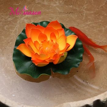 17 cm Venčni Lotus visoko simulacija na prostem fish tank bazen s Peno Cvetje Plavajočih Lily vrtu okrasni večno flores rastlin
