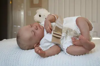 18 inch 48 cm prerojeni lutke otroka mehki silikonski bebe rodi živ novorojenega dojenčka podrobno naslikal otrok darilo igrače