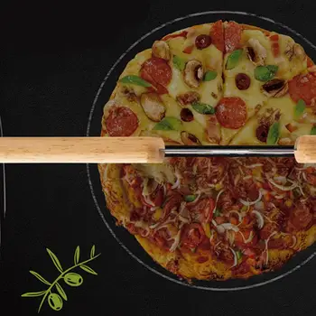 1PC Dvojni Ročaj iz Nerjavečega Jekla Pizza Rezalnik Testo za Pito Pizza Rezalno Orodje Slicer Nož Pizza Rocker