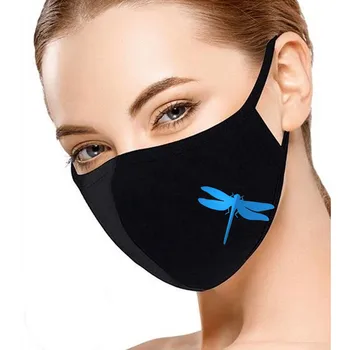 1Pc Stilsko Metulj Natisnjeni Masko PM2.5 Anti-prah za Večkratno uporabo Usta Masko Za Moški In Ženske Nastavljiv Stroj Držalo Masko