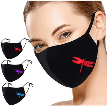 1Pc Stilsko Metulj Natisnjeni Masko PM2.5 Anti-prah za Večkratno uporabo Usta Masko Za Moški In Ženske Nastavljiv Stroj Držalo Masko