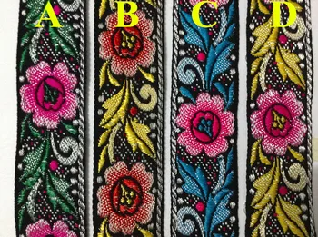 2.8 cm narod slog en obraz barvana preja jacquardske traku,nacionalni slog vezenje tkanine,XERY140510A