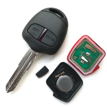 2 Gumbe, ki 433MHz Daljinski Ključ za MITSUBISHI L200 Shogun Pajero Triton Skupaj Avtomobilski ključ z ID46 Čip MIT8 Rezilo