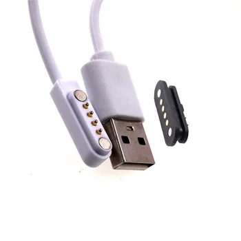 2 kompleta Magnetnih Skakal pin 4 Pin priključek USB Kabel za Polnjenje prenos Podatkov A Tip Moški 600 mm Ženski PCB Magneti 4 pozicije Stik