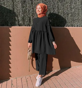 2 Kosa muslimanska oblačila Hidžab Muslimanskih določa ženski tam kaftan Islamska Oblačila Grote Maten Dames Kleding Ansambel Femme Musulmane F1694