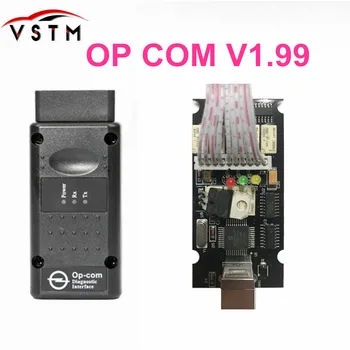 2018 Najnovejši OPCOM V1.99 OP COM 1.99 OPCOM V1.95 pic18f458 A+ kakovost OP-COM Za Opel Diagnostičnega orodja OP COM z resnično pic18f458