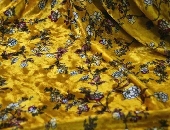 2018 nove 150 cm široko svile velur tkanina žameta, svile tkanine za žametno obleko svilene tkanine jeseni tiskane svile, žameta tkanine LL07