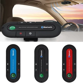 2018 Slim Bluetooth Car Kit Univerzalni Brezžični Večtočkovni Magnetni prostoročno Bluetooth Car Kit libre voiture Zvočnik Vizir Posnetek