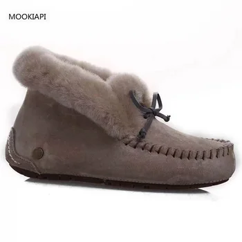 2019 Avstralija je najbolj v modi kratke cevi čipke ženske čevlje, pravi ovčje kože, naravne volne, najvišje kakovosti sneg škornji
