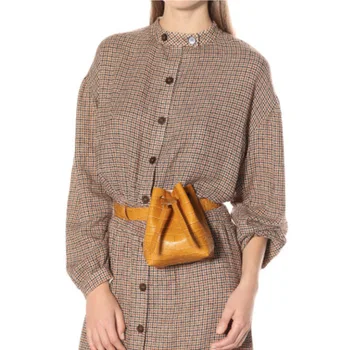 2019 Ins novo kača tiskanja vedro vreča ženske kača vzorec žepi priložnostne divje torba diagonalno vrečko moda prsih vrečko