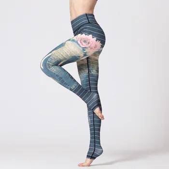 2019 Modne Dokolenke Ženske Seksi Fitnes Hlače Modi 3D Tiskanje Push Up Dokolenke Visoko Pasu Vaja Dokolenke Plus Velikost